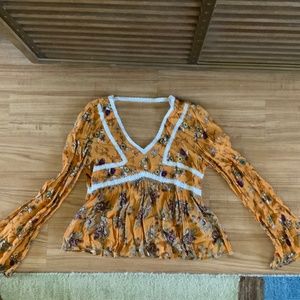 Boho Floral Top